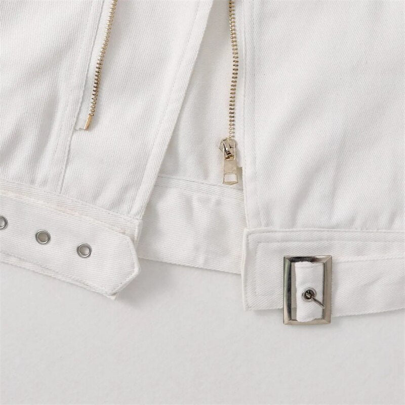 Women's Zipper Denim Sleeveless Vest Jean Jacket Fashion Waistcoat 2022 New Summer Vest Coat Outwear White Coats S-5XL